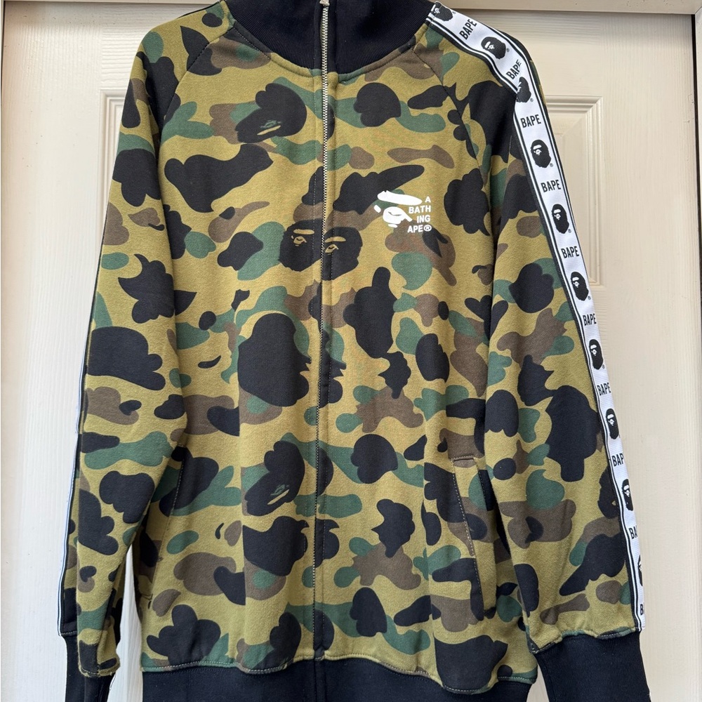 Bape Green Camo Track Jacket